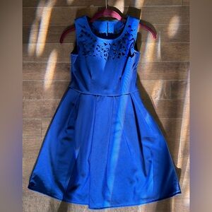 Blue Laser Cutout Mini Dress XS/S